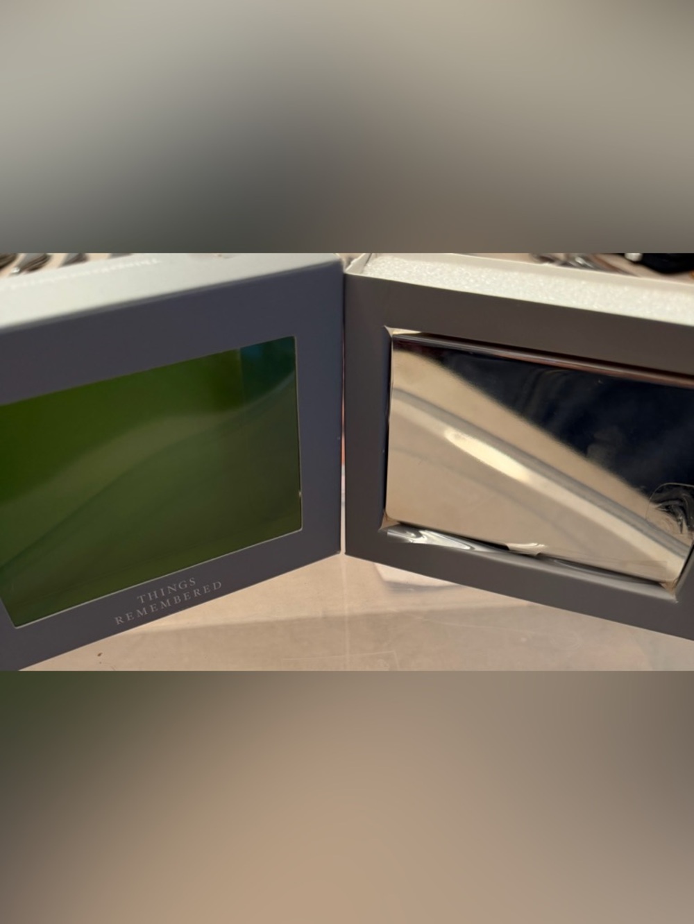 Things Remembered Silver Business Card Holder